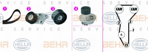 Behr-Hella 8MP 376 815-881 Water pump 8MP376815881: Buy near me in Poland at 2407.PL - Good price!