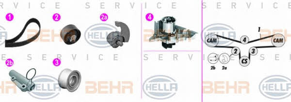 Behr-Hella 8MP 376 816-841 Water pump 8MP376816841: Buy near me in Poland at 2407.PL - Good price!
