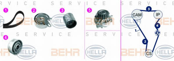 Behr-Hella 8MP 376 817-851 Water pump 8MP376817851: Buy near me in Poland at 2407.PL - Good price!