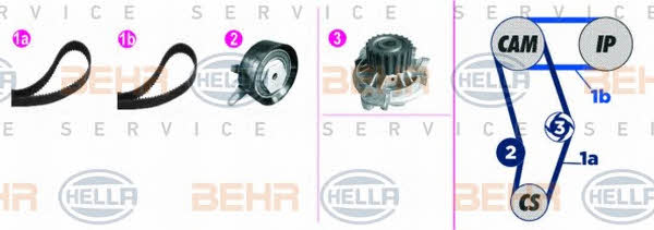 Behr-Hella 8MP 376 817-891 Water pump 8MP376817891: Buy near me in Poland at 2407.PL - Good price!