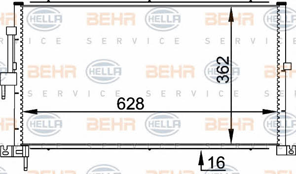 Behr-Hella 8FC 351 318-311 Радиатор кондиционера (Конденсатор) 8FC351318311: Отличная цена - Купить в Польше на 2407.PL!