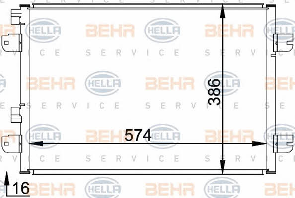 Behr-Hella 8FC 351 318-371 Радіатор кондиціонера (Конденсатор) 8FC351318371: Купити у Польщі - Добра ціна на 2407.PL!
