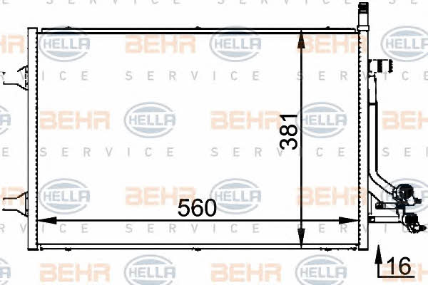 Behr-Hella 8FC 351 318-381 Радиатор кондиционера (Конденсатор) 8FC351318381: Отличная цена - Купить в Польше на 2407.PL!