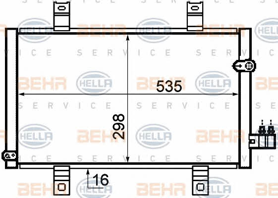 Behr-Hella 8FC 351 319-271 Радиатор кондиционера (Конденсатор) 8FC351319271: Отличная цена - Купить в Польше на 2407.PL!