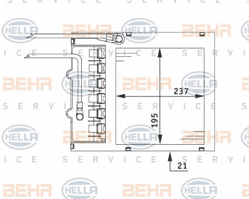 Behr-Hella 8FH 351 311-151 Радіатор опалювача салону 8FH351311151: Приваблива ціна - Купити у Польщі на 2407.PL!