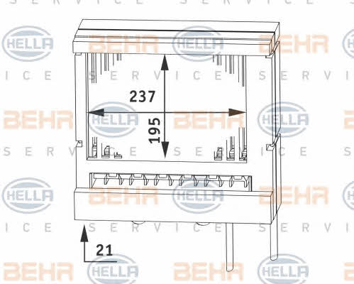 Behr-Hella 8FH 351 311-241 Радіатор опалювача салону 8FH351311241: Приваблива ціна - Купити у Польщі на 2407.PL!