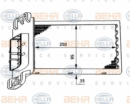 Behr-Hella 8FH 351 311-271 Heat exchanger, interior heating 8FH351311271: Buy near me in Poland at 2407.PL - Good price!