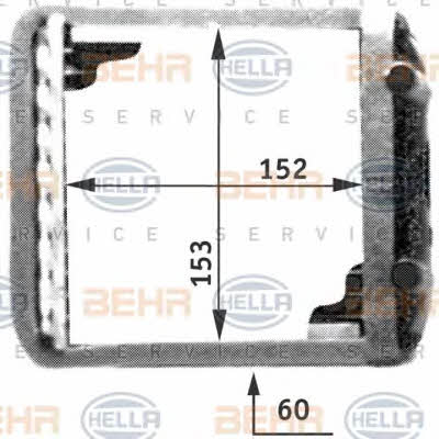Behr-Hella 8FH 351 311-371 Радиатор отопителя салона 8FH351311371: Отличная цена - Купить в Польше на 2407.PL!