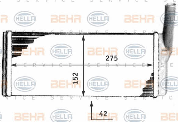 Behr-Hella 8FH 351 311-531 Радиатор отопителя салона 8FH351311531: Отличная цена - Купить в Польше на 2407.PL!