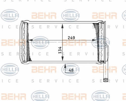 Behr-Hella 8FH 351 311-541 Heat exchanger, interior heating 8FH351311541: Buy near me in Poland at 2407.PL - Good price!