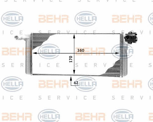 Behr-Hella 8FH 351 312-311 Heat exchanger, interior heating 8FH351312311: Buy near me in Poland at 2407.PL - Good price!