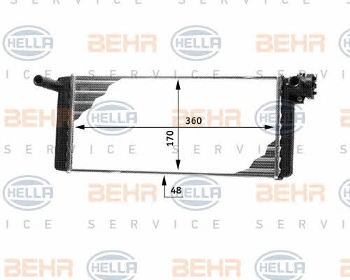 Behr-Hella 8FH 351 312-321 Heat exchanger, interior heating 8FH351312321: Buy near me in Poland at 2407.PL - Good price!