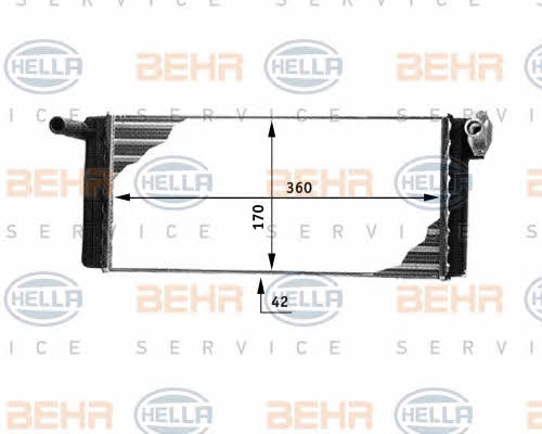 Behr-Hella 8FH 351 312-351 Heat exchanger, interior heating 8FH351312351: Buy near me in Poland at 2407.PL - Good price!