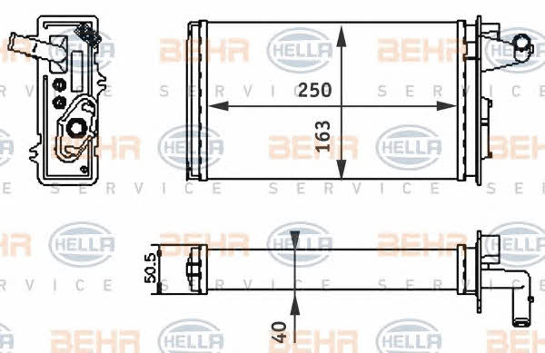 Behr-Hella 8FH 351 313-041 Nagrzewnica ogrzewania kabiny 8FH351313041: Dobra cena w Polsce na 2407.PL - Kup Teraz!