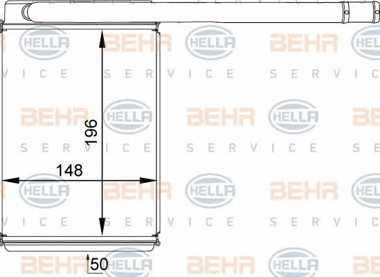 Behr-Hella 8FH 351 313-461 Радиатор отопителя салона 8FH351313461: Отличная цена - Купить в Польше на 2407.PL!
