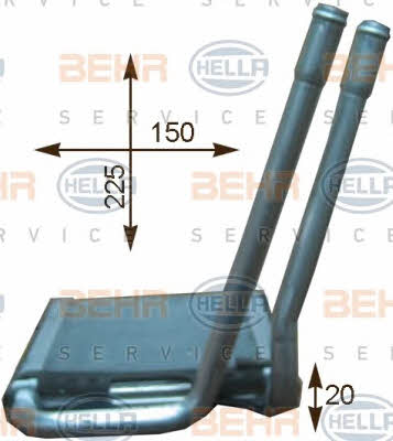 Behr-Hella 8FH 351 315-681 Nagrzewnica ogrzewania kabiny 8FH351315681: Dobra cena w Polsce na 2407.PL - Kup Teraz!