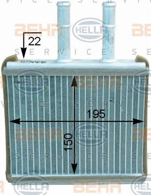 Behr-Hella 8FH 351 315-751 Радиатор отопителя салона 8FH351315751: Отличная цена - Купить в Польше на 2407.PL!