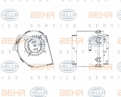 Behr-Hella 8EW 009 158-511 Fan assy - heater motor 8EW009158511: Buy near me at 2407.PL in Poland at an Affordable price!