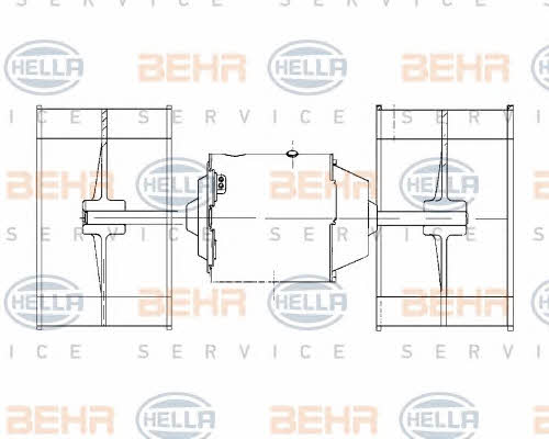 Behr-Hella 8EW 009 158-651 Вентилятор отопителя салона 8EW009158651: Отличная цена - Купить в Польше на 2407.PL!
