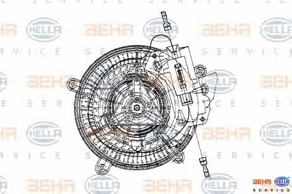 Behr-Hella 8EW 009 159-301 Fan assy - heater motor 8EW009159301: Buy near me in Poland at 2407.PL - Good price!