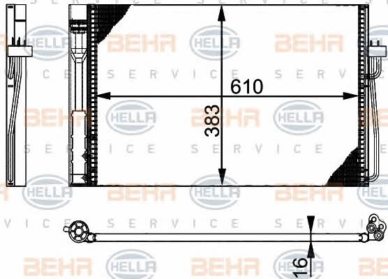 Behr-Hella 8FC 351 301-331 Радиатор кондиционера (Конденсатор) 8FC351301331: Отличная цена - Купить в Польше на 2407.PL!