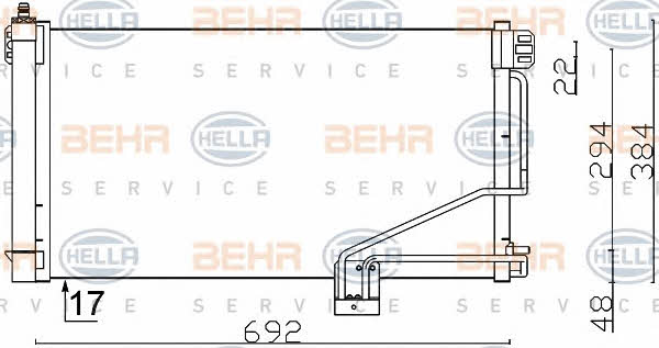 Behr-Hella 8FC 351 301-354 Радиатор кондиционера (Конденсатор) 8FC351301354: Отличная цена - Купить в Польше на 2407.PL!