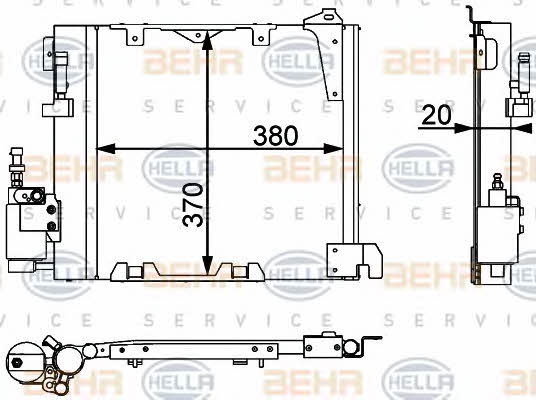 Behr-Hella 8FC 351 301-371 Cooler Module 8FC351301371: Buy near me in Poland at 2407.PL - Good price!