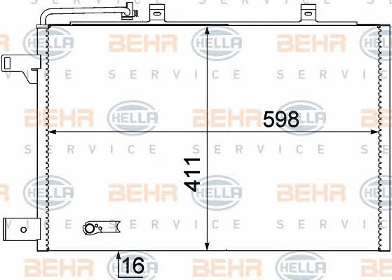 Behr-Hella 8FC 351 301-684 Радіатор кондиціонера (Конденсатор) 8FC351301684: Купити у Польщі - Добра ціна на 2407.PL!