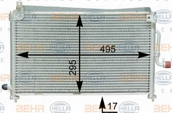Behr-Hella 8FC 351 302-641 Радиатор кондиционера (Конденсатор) 8FC351302641: Отличная цена - Купить в Польше на 2407.PL!