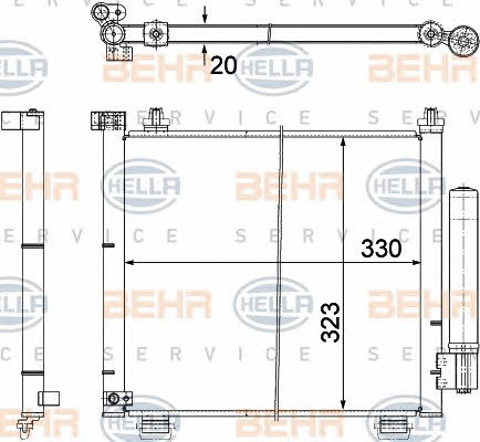 Behr-Hella 8FC 351 303-471 Cooler Module 8FC351303471: Buy near me in Poland at 2407.PL - Good price!