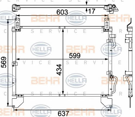 Behr-Hella 8FC 351 304-151 Cooler Module 8FC351304151: Buy near me in Poland at 2407.PL - Good price!