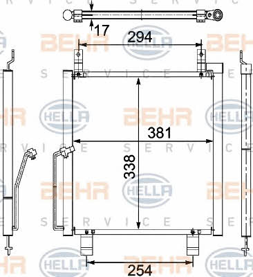 Behr-Hella 8FC 351 304-191 Радиатор кондиционера (Конденсатор) 8FC351304191: Купить в Польше - Отличная цена на 2407.PL!