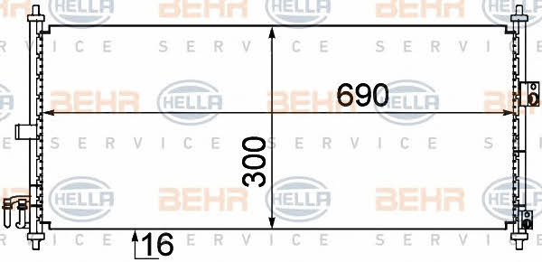 Behr-Hella 8FC 351 304-651 Радиатор кондиционера (Конденсатор) 8FC351304651: Отличная цена - Купить в Польше на 2407.PL!