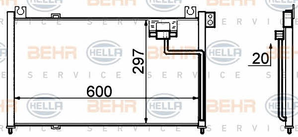 Behr-Hella 8FC 351 306-141 Радиатор кондиционера (Конденсатор) 8FC351306141: Отличная цена - Купить в Польше на 2407.PL!