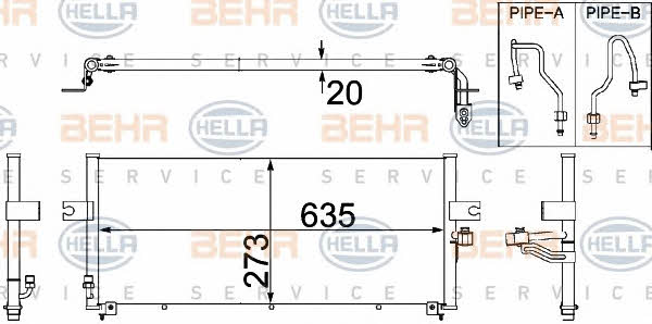 Behr-Hella 8FC 351 306-341 Радіатор кондиціонера (Конденсатор) 8FC351306341: Купити у Польщі - Добра ціна на 2407.PL!
