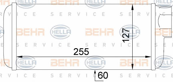 Behr-Hella 8FH 351 024-441 Heat exchanger, interior heating 8FH351024441: Buy near me in Poland at 2407.PL - Good price!