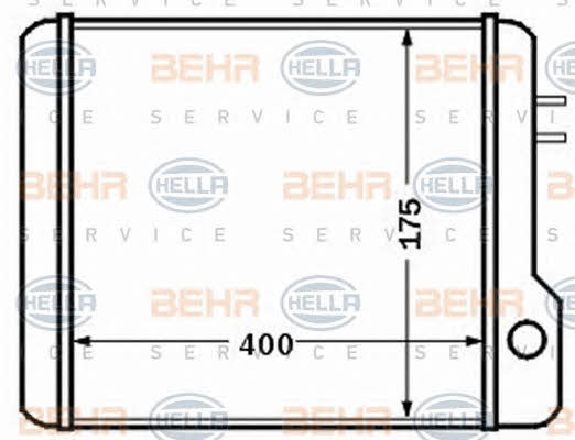 Behr-Hella 8FH 351 308-371 Heat exchanger, interior heating 8FH351308371: Buy near me in Poland at 2407.PL - Good price!