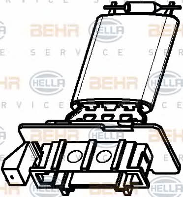 Fan motor resistor Behr-Hella 9ML 351 332-371