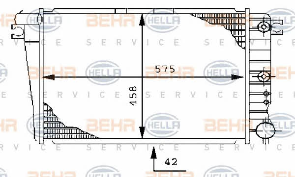 Behr-Hella Радиатор охлаждения двигателя – цена