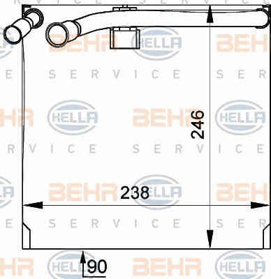 Behr-Hella 8FV 351 210-321 Испаритель 8FV351210321: Отличная цена - Купить в Польше на 2407.PL!