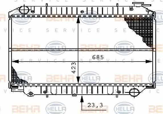 Behr-Hella 8MK 376 706-521 Радиатор охлаждения двигателя 8MK376706521: Купить в Польше - Отличная цена на 2407.PL!
