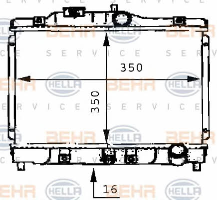 Behr-Hella 8MK 376 706-691 Радиатор охлаждения двигателя 8MK376706691: Отличная цена - Купить в Польше на 2407.PL!