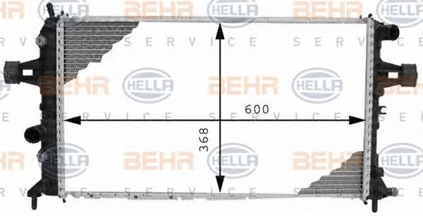 Behr-Hella 8MK 376 710-334 Радиатор охлаждения двигателя 8MK376710334: Отличная цена - Купить в Польше на 2407.PL!