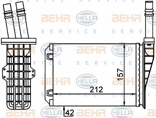 Behr-Hella 8FH 351 316-534 Nagrzewnica ogrzewania kabiny 8FH351316534: Dobra cena w Polsce na 2407.PL - Kup Teraz!