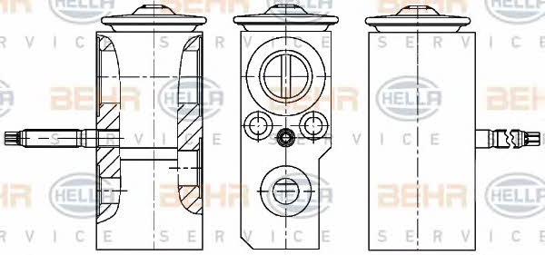 Behr-Hella 8UW 351 234-641 Air conditioner expansion valve 8UW351234641: Buy near me in Poland at 2407.PL - Good price!