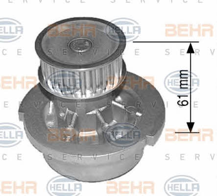 Behr-Hella 8MP 376 800-074 Water pump 8MP376800074: Buy near me in Poland at 2407.PL - Good price!