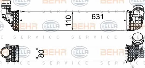 Behr-Hella 8ML 376 912-121 Intercooler, charger 8ML376912121: Buy near me at 2407.PL in Poland at an Affordable price!
