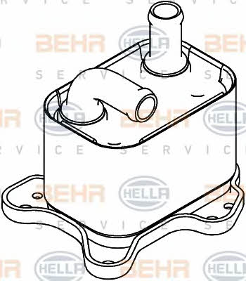 Behr-Hella 8MO 376 792-791 Oil cooler 8MO376792791: Buy near me in Poland at 2407.PL - Good price!