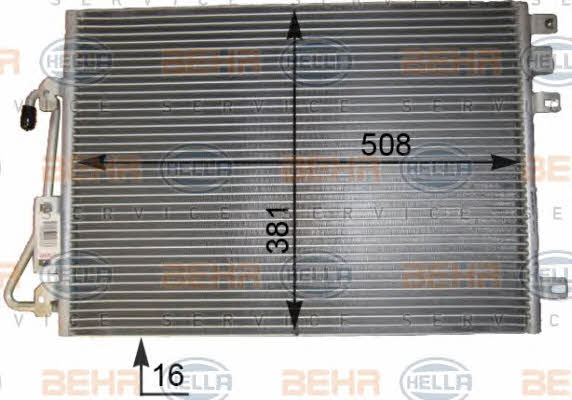 Радиатор кондиционера (Конденсатор) Behr-Hella 8FC 351 343-431