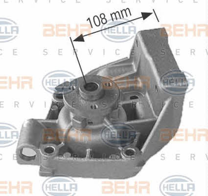 Behr-Hella 8MP 376 802-244 Water pump 8MP376802244: Buy near me in Poland at 2407.PL - Good price!